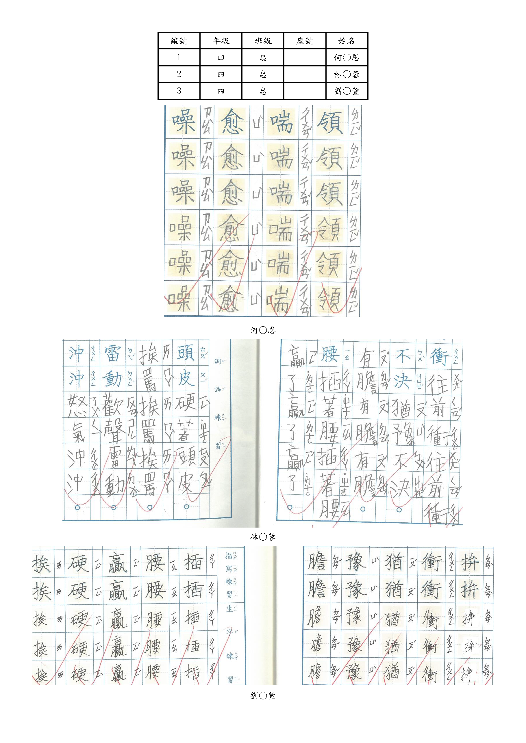 115.5月份美字王獎勵四年級作品