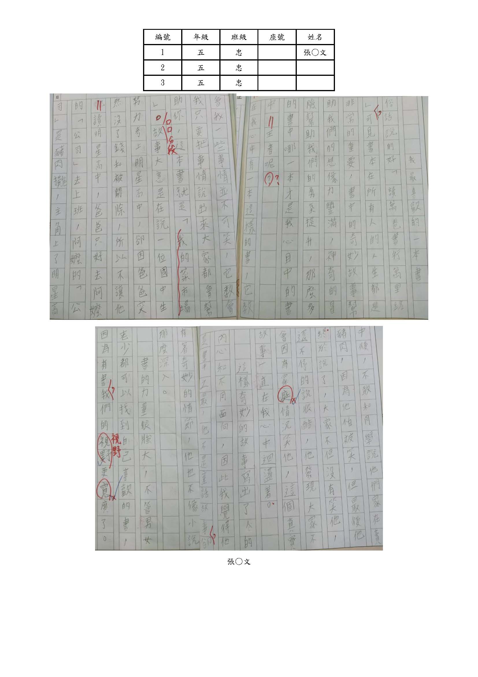 115.5月份創作王獎勵五年級作品